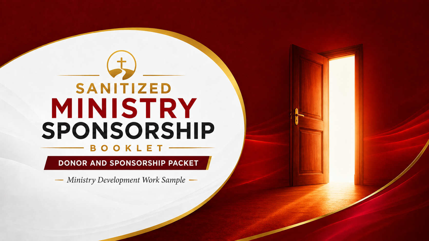 Sanitized Ministry Sponsorship Booklet cover — donor and sponsorship packet