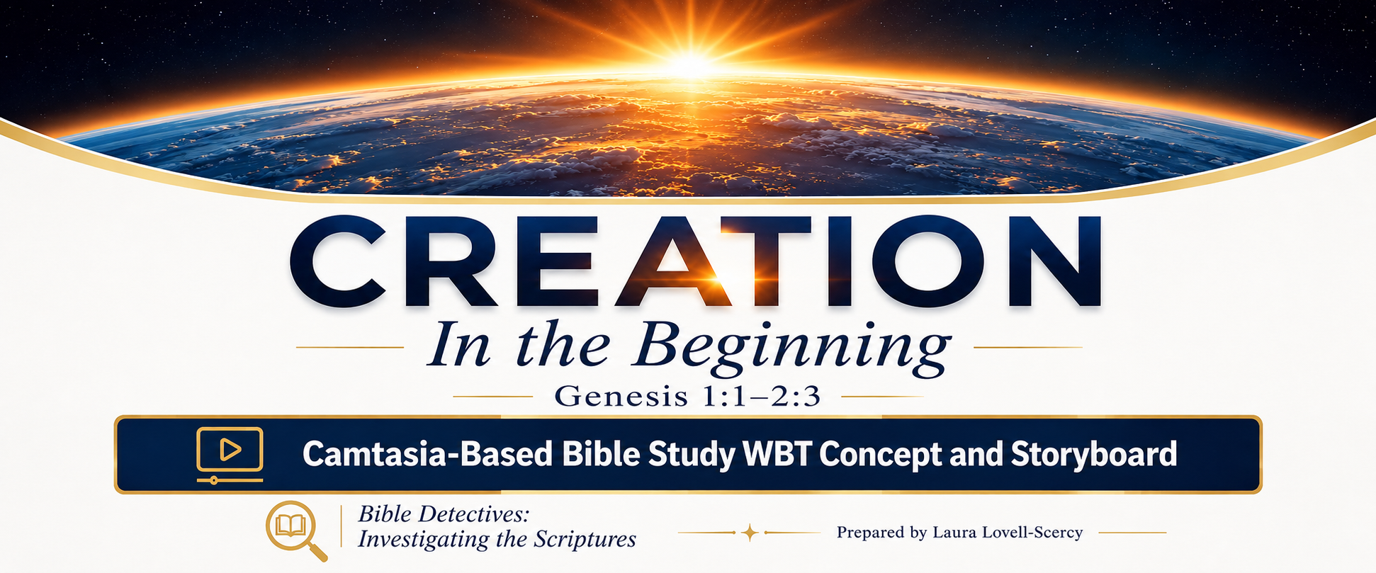 Creation WBT Concept and Storyboard cover — Camtasia-Based Bible Study